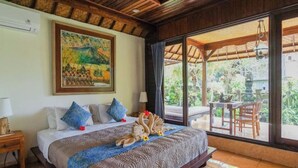 Kamar Double Superior, balkon, pemandangan kebun