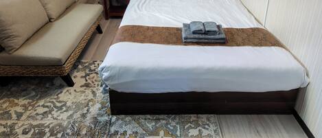 1 makuuhuone, silitysrauta/-lauta, Wi-Fi, vuodevaatteet