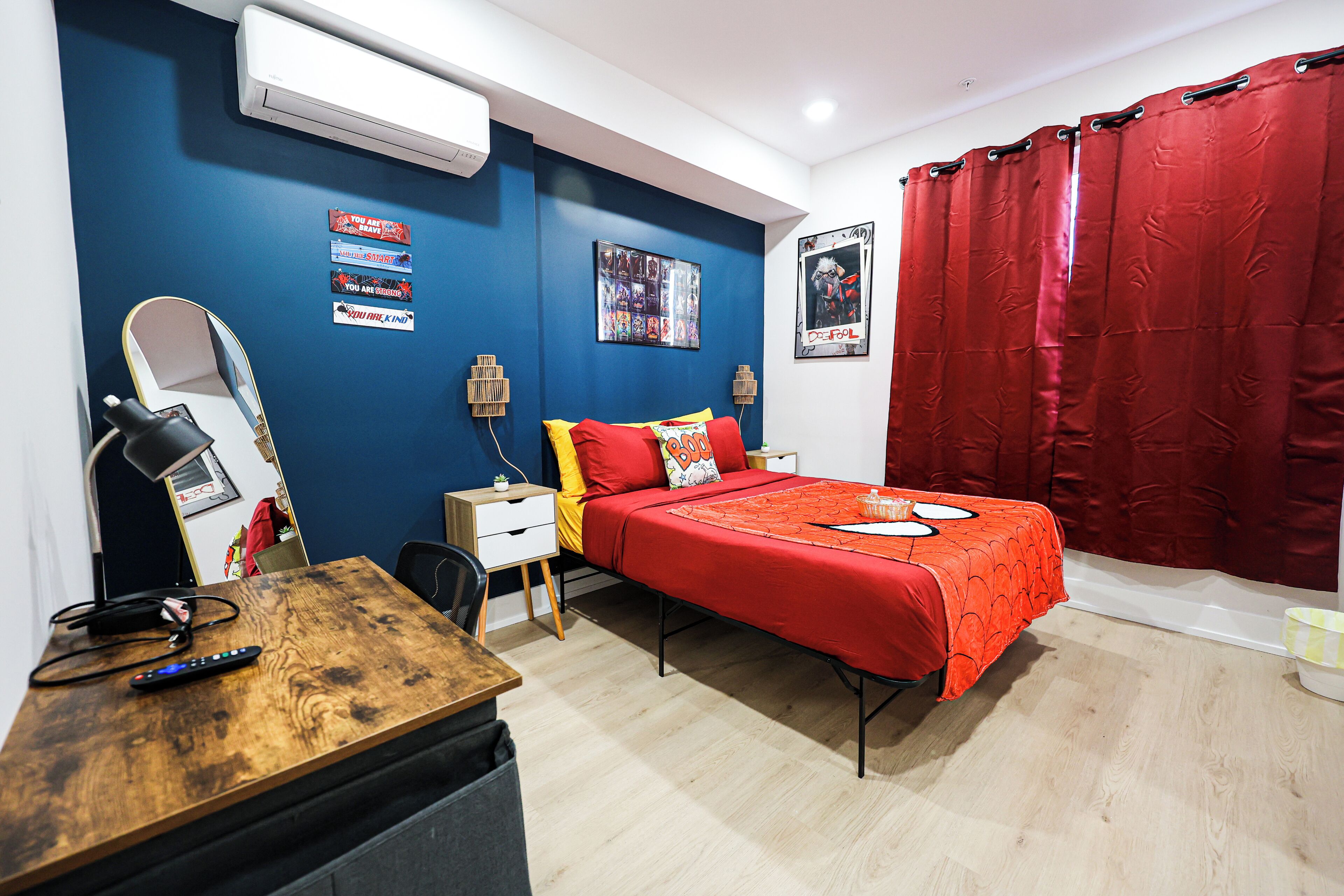 Desk, iron/ironing board, free WiFi, bed sheets