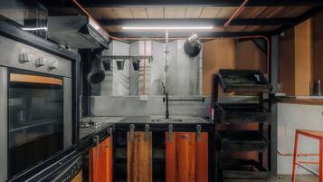 Cabin, 1 Bedroom, Smoking | Private kitchen