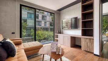 Apartment, 2 Queen Beds, Balcony, City View (Piso Roma 2) | Living area
