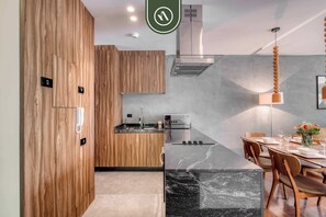 Apartment, 2 Queen Beds, Balcony, City View (Piso Roma 2) | Private kitchen - Brand New 2 BR Condo in Roma Norte - Rooftop (Mexico City)