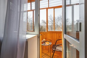 Classic apartman, erkély, kilátással az udvarra | Erkély