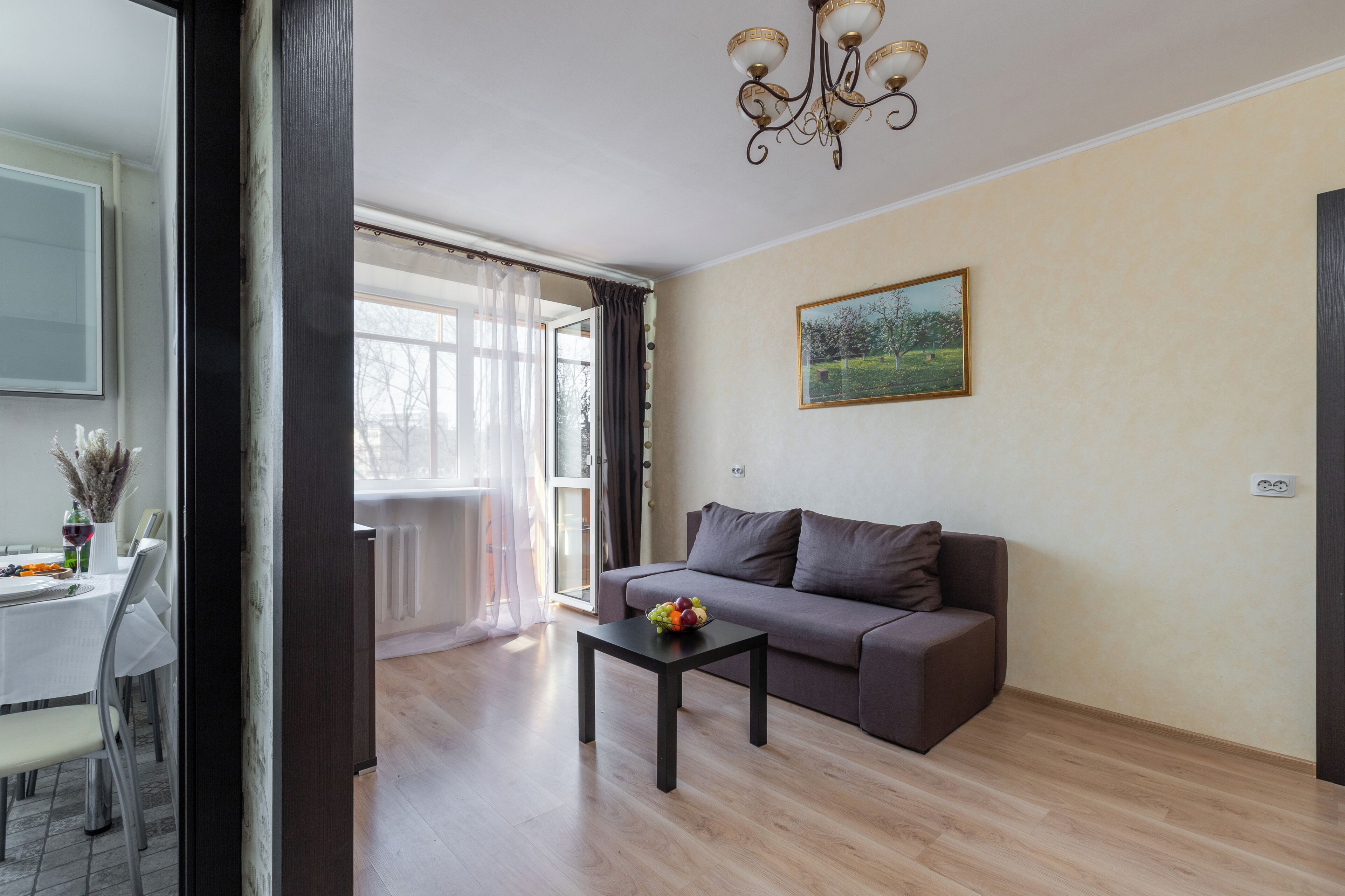 Classic Apartment, Balcony, Courtyard View | Living area | 40-inch LCD TV with digital channels