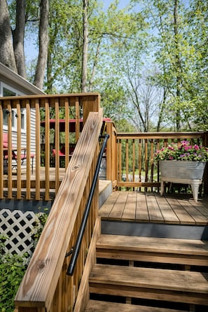 Terrace/patio - Cute Cottage/Pet Friendly/Clean/Trails/ Nature and Historic Madison (Madison)