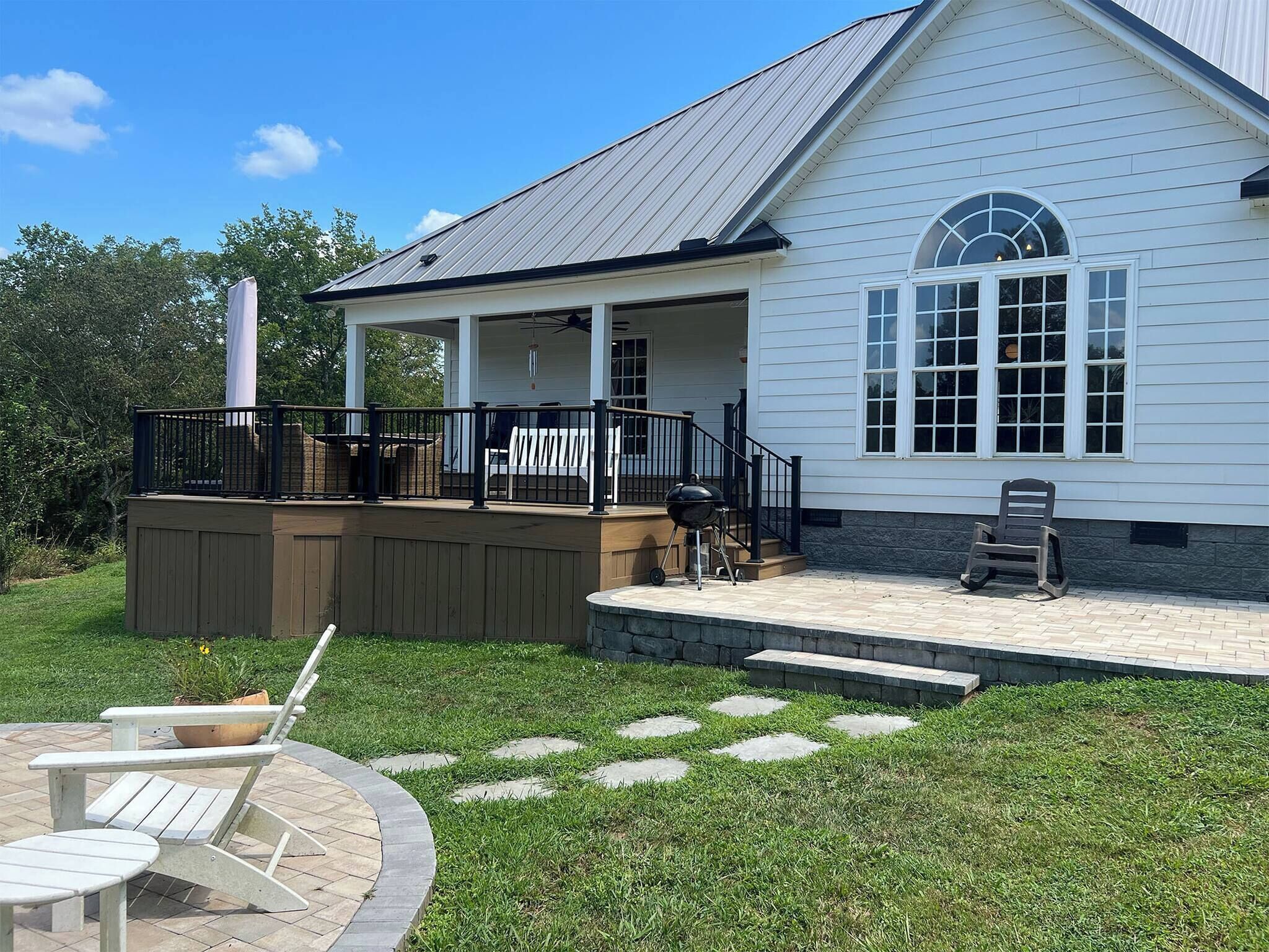 Ferienhaus, 3 Schlafzimmer, Terrasse, Gartenblick | Terrasse/Patio