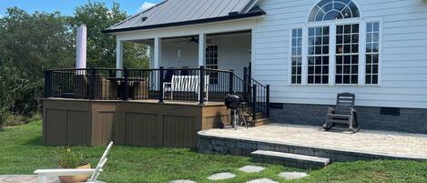 Ferienhaus, 3 Schlafzimmer, Terrasse, Gartenblick | Terrasse/Patio