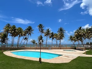 Pool - Beachfront 2-Bedroom Apartment in gorgeous Playa Azul Luquillo with AC and Pool (Luquillo)