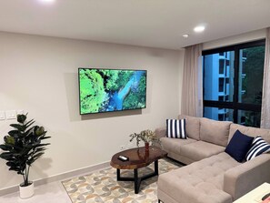 Apartment, 2 Bedrooms, Accessible, Balcony | Living room - Modern Haven With Forest Views and Ocean Breeze (Jacó)