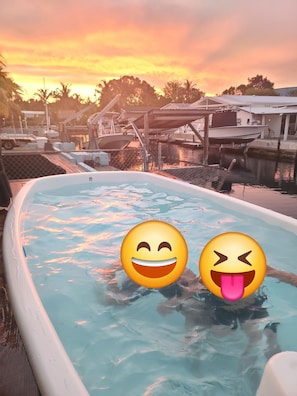 Outdoor spa tub - Waterfront Getaway in Key Largo with 60-Foot Dock and Pool (Key Largo)