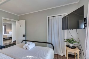 1 غرفة نوم وواي فاي وملاءات أسرّة