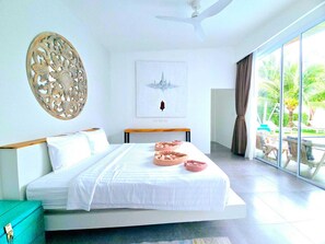 2 bedrooms, iron/ironing board, free WiFi, bed sheets - Jasmine pool villa, Fisherman Village (Koh Samui)