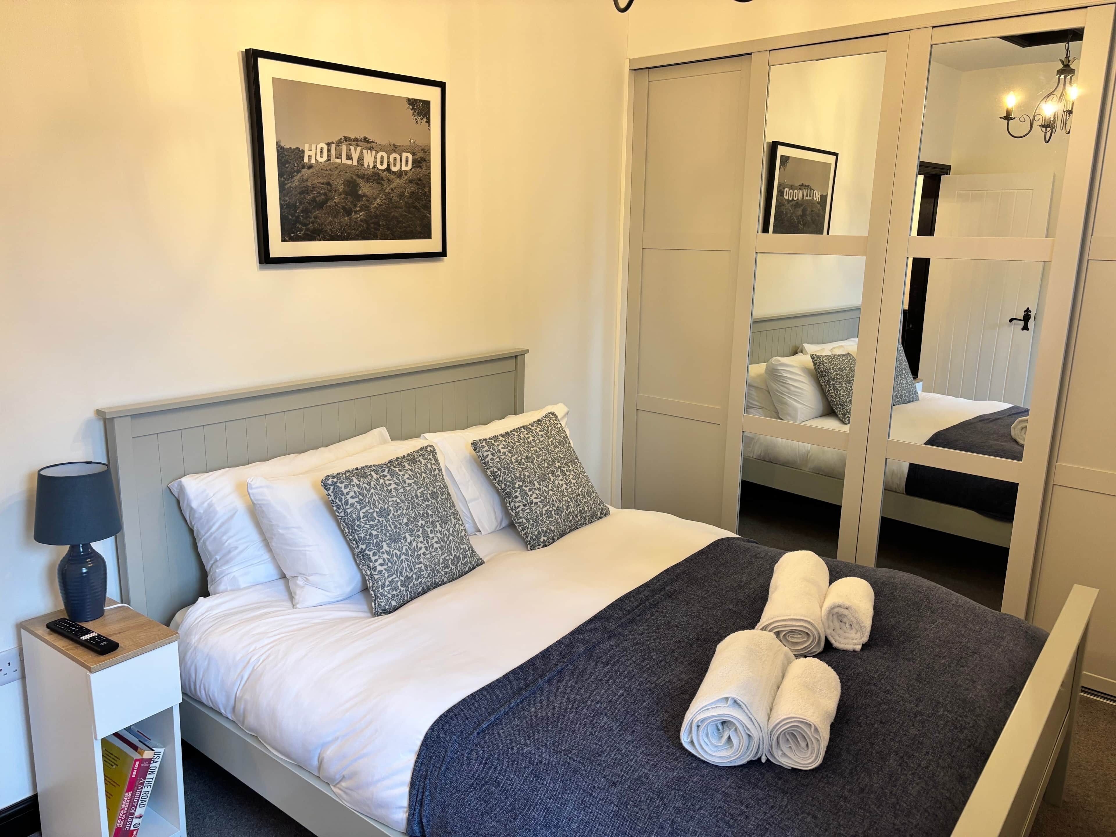 2 bedrooms, iron/ironing board, travel crib, free WiFi