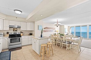 Fridge, microwave, oven, stovetop - Carousel 2202 | Pools, Ice Rink, Arcade, Gym! (Ocean City)
