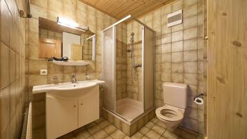 Dusche, Haartrockner, Toilettenpapier