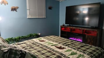 1 slaapkamer, een bureau, gratis wifi, beddengoed