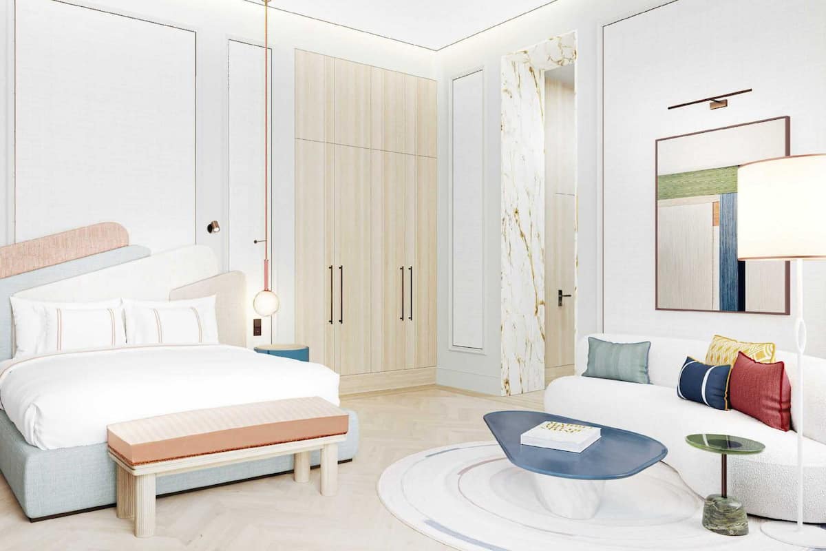 Minibar, caja de seguridad en la habitación y escritorio