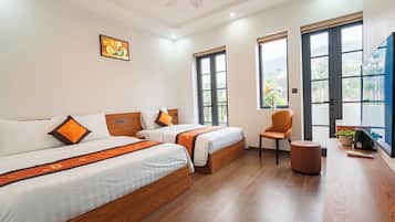 Superior Triple Room, Multiple Beds, Non Smoking, Hill View | Desk, laptop workspace, free WiFi