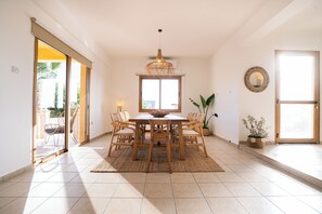 Dining - Casa Alba - 3 Bedroom XXL Boho Villa with private pool (Pegeia)