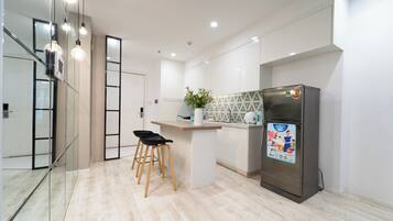 Business Apartment, Balcony, City View | Desk, laptop workspace, free WiFi