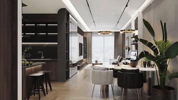 Ropa de cama hipoalergénica, minibar y escritorio