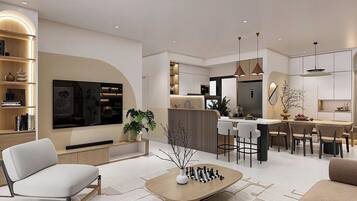 City Apartment, 2 Bedrooms, Balcony, City View