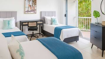 2 bedrooms, desk, iron/ironing board, WiFi