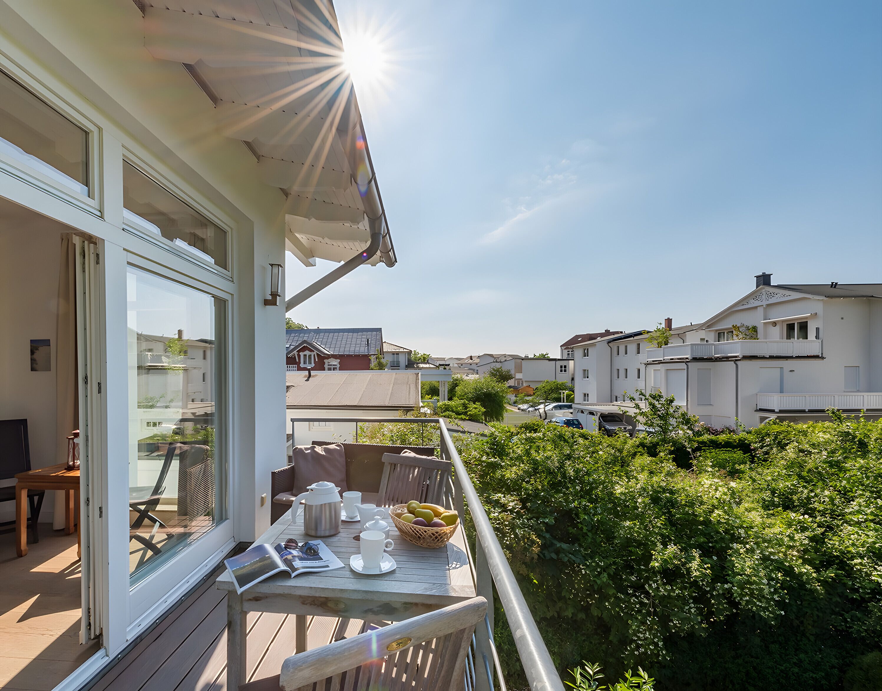 屋外ダイニングエリア