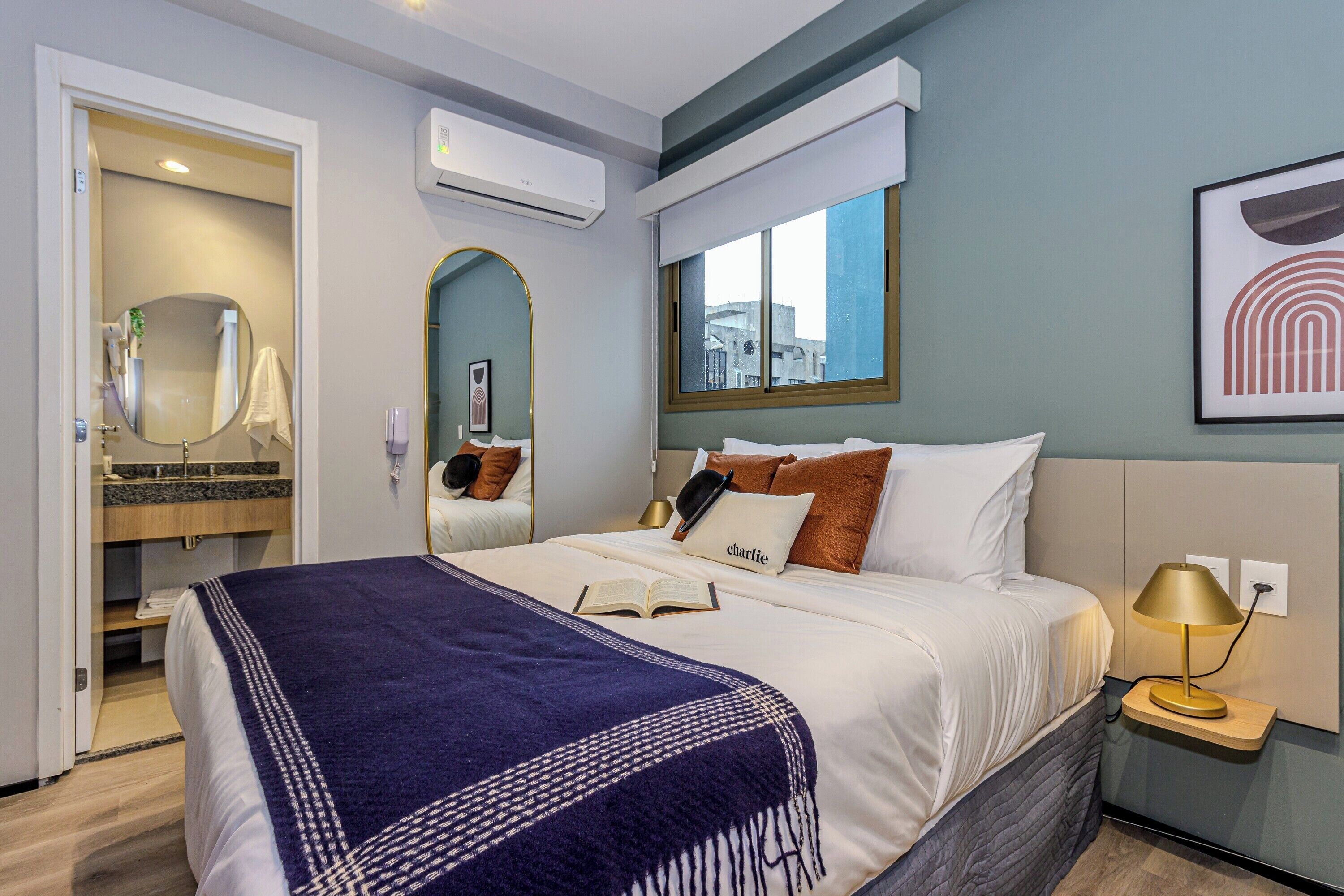 Hypo-allergenic bedding, individually decorated, individually furnished