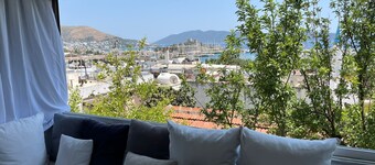Triplex 2+1 Terraced House with Magnificent Sea and Bodrum Castle View in Bodrum