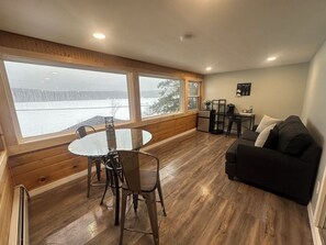Living area - Spacious Waterfront Property 15+ Guest 5-bedroom house in Sinclair, Maine (Sinclair)