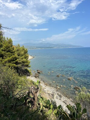 Beach nearby - Apartment 'Blu' with Sea View, Wi-Fi and Air Conditioning (Casal Velino)