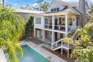 Exterior - Hope Cottage sleeps 8 with a heated pool (St Simons Island)
