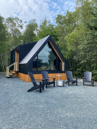 Terrace/patio. Bay Front A-Frame | Near Birch & Bunker`s Harbor