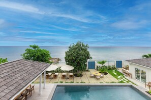 Aerial view - Kaiso Beachfront Villa (Prospect)