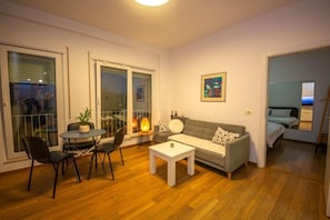 Apartment, 1 Bedroom, City View | Living area | 41-inch flat-screen TV with cable channels, Netflix, streaming services - Tirana Sweet Apartments by TS (Tirana)