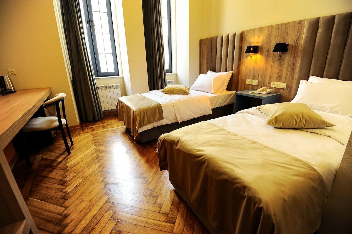 Standaard kamer, 1 twee- of 2 eenpersoonsbedden, uitzicht op stad | Luxe beddengoed, Select Comfort-bedden, een minibar