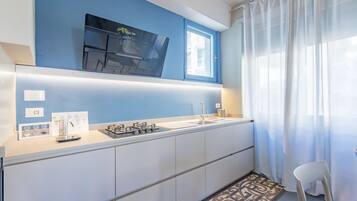 Apartment, 1 Queen Bed with Sofa bed, Balcony | Private kitchen