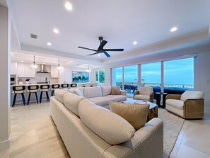 Smart TV, fireplace, stereo - Beach Two: Style Meets the Shore w/ Pool and Spa (Treasure Island)