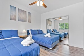 Iron/ironing board, WiFi, bed sheets