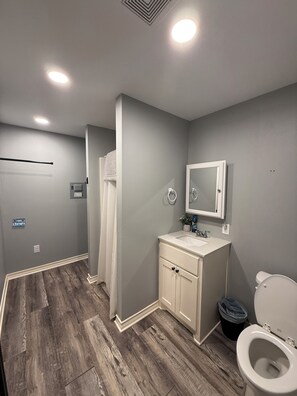 Towels, soap, toilet paper
