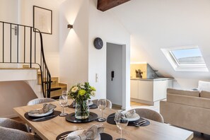 Dining - Holiday Home 'Skywalk Loft Willingen Incl Free' with Mountain View, Balcony and Wi-Fi (Willingen)