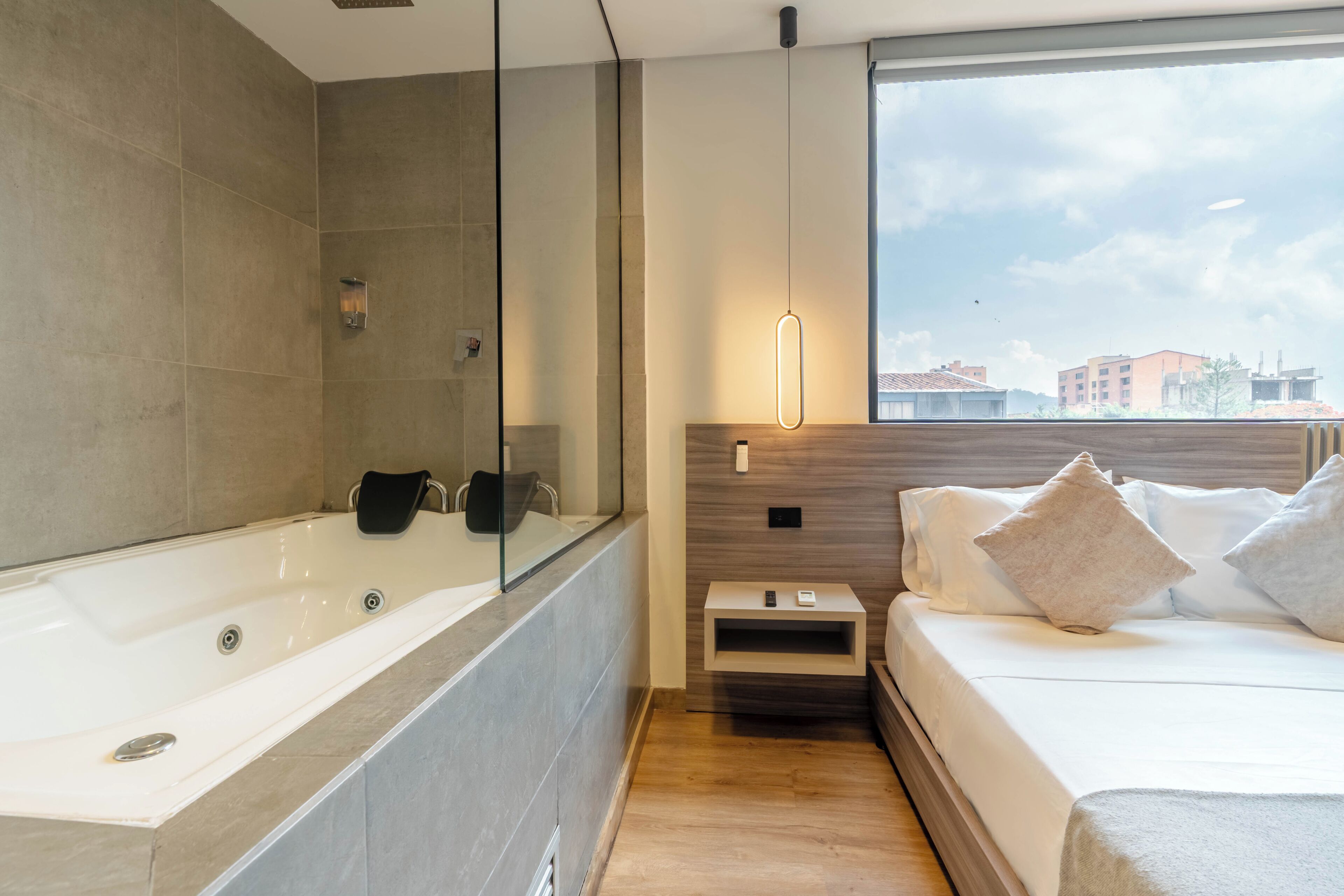 In-room safe, desk, laptop workspace, soundproofing