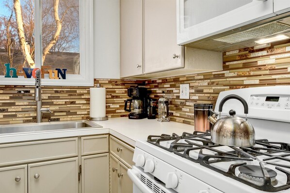 Microwave, oven, stovetop