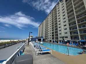 Outdoor pool, a heated pool - Wake Up to Ocean Views – Cozy Condo on the Beach! (Panama City)