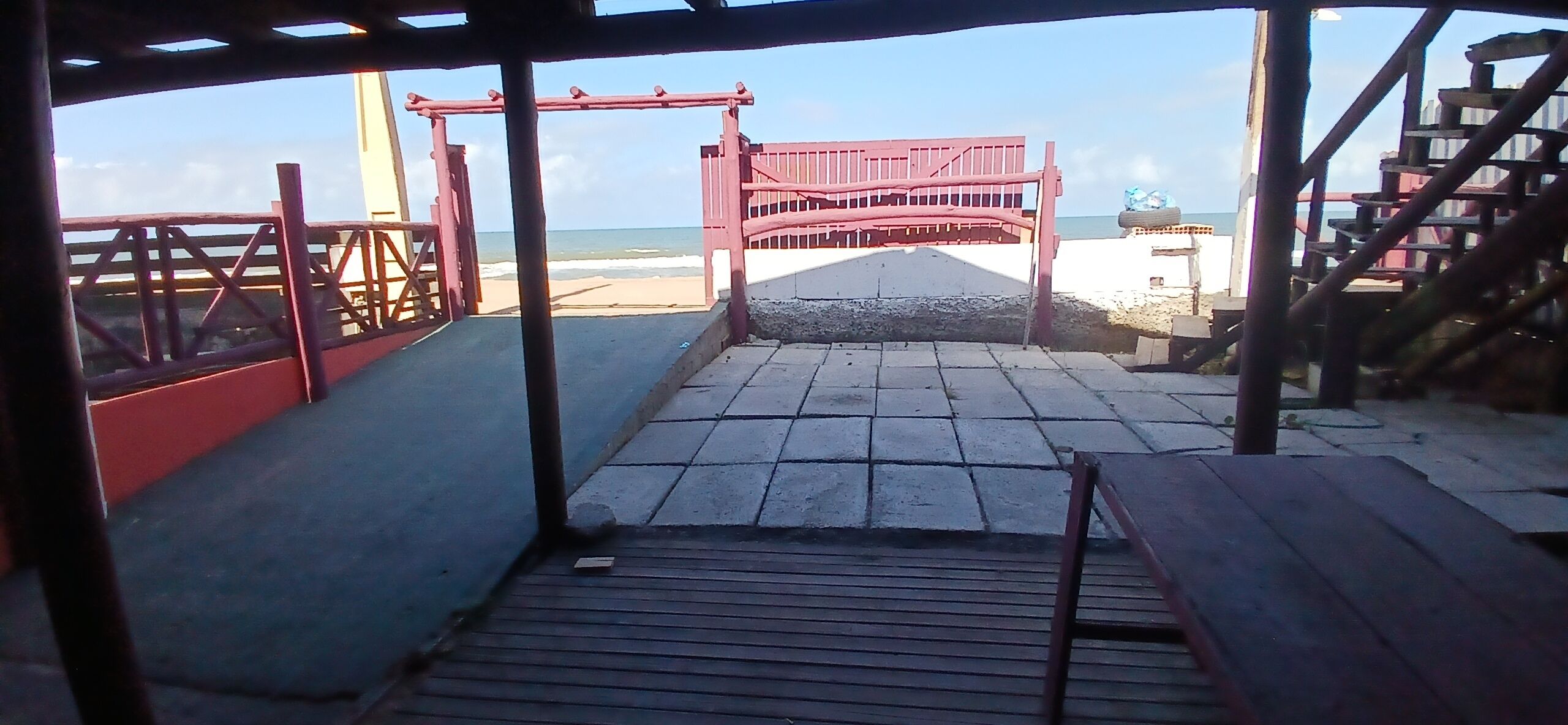 Blick von der Unterkunft