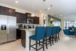 Fridge, microwave, oven, dishwasher - 6BR Disney Retreat w/ Pool & Themed Rooms (Davenport)
