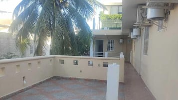 Outdoor banquet area