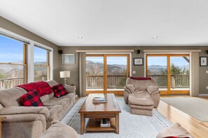 Smart TV, chimenea y libros 