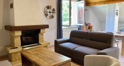 Vacation rental with a view of the Pic du Midi, located along the river, ideal for families and sports enthusiasts